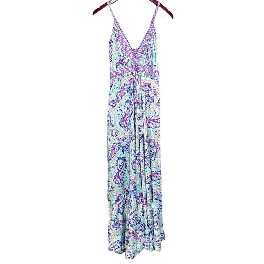 🦋Sara Long silk-touch Maxi Boho dress size-M-L